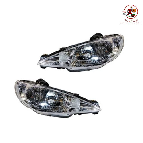 alt= چراغ جلو 206 مدرن