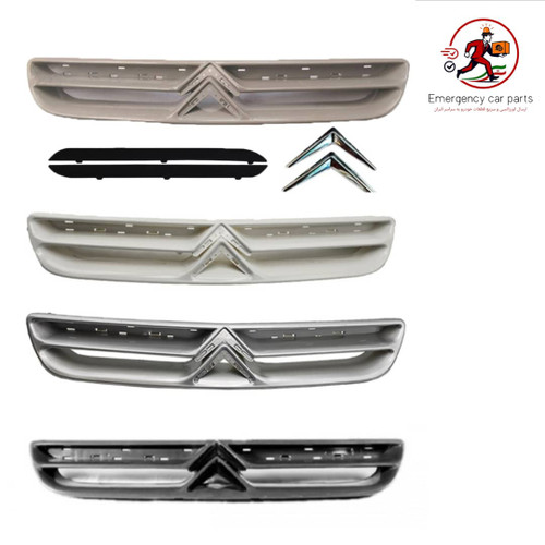 alt= جلوپنجره کامل زانتیا سفید نقره ای نوک مدادی